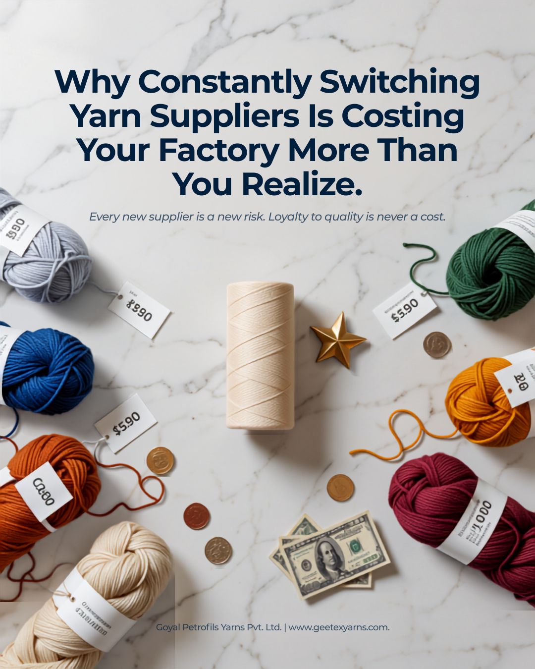 Why constantly switching yarn suppliers is costing your factory more than you realize