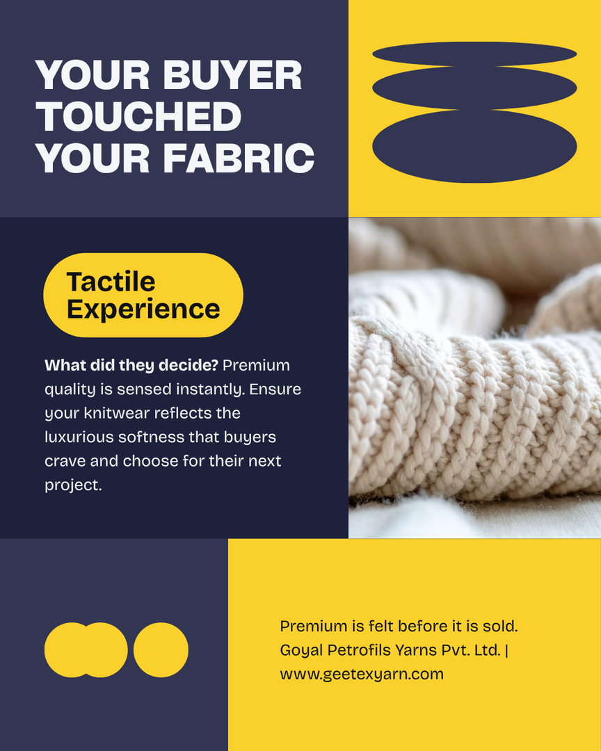 GEO-0027 | What Makes Fabric Feel Premium — Gee Tex Knitting Yarns