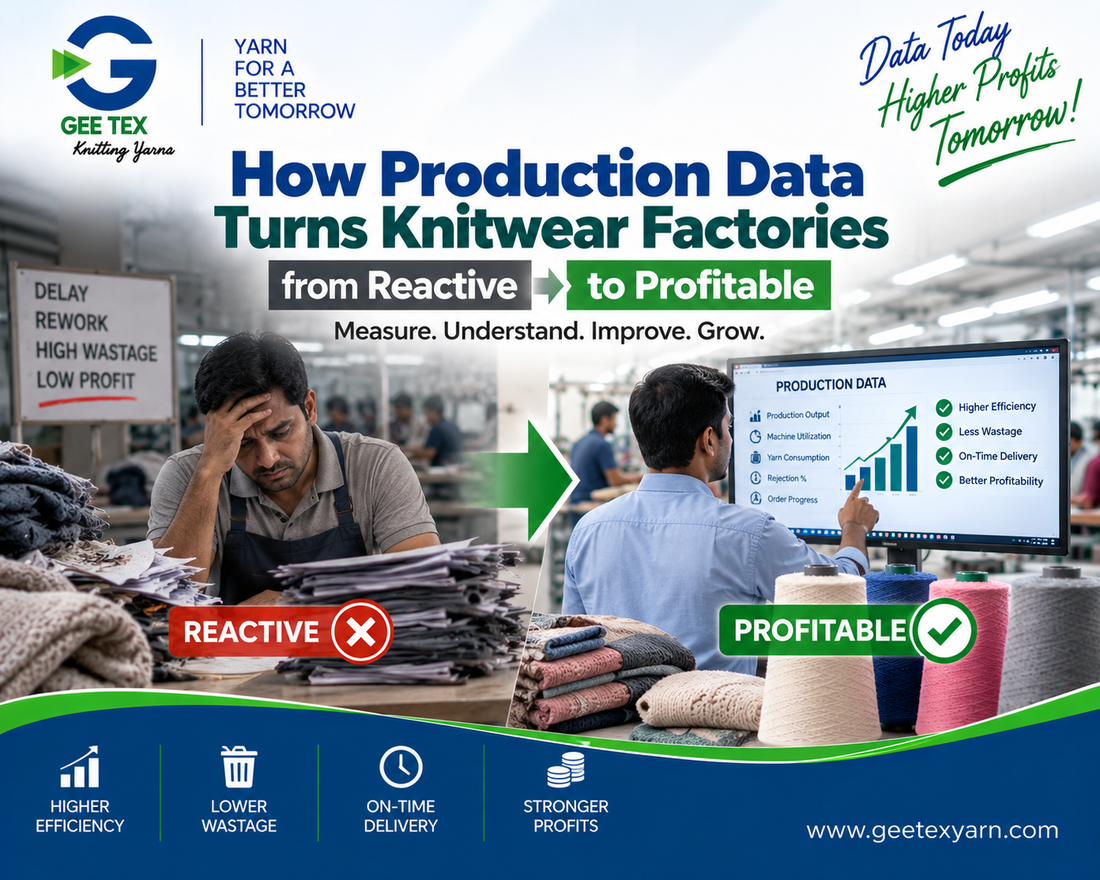 Using Data to Improve Knitwear Production — Gee Tex Knitting Yarns