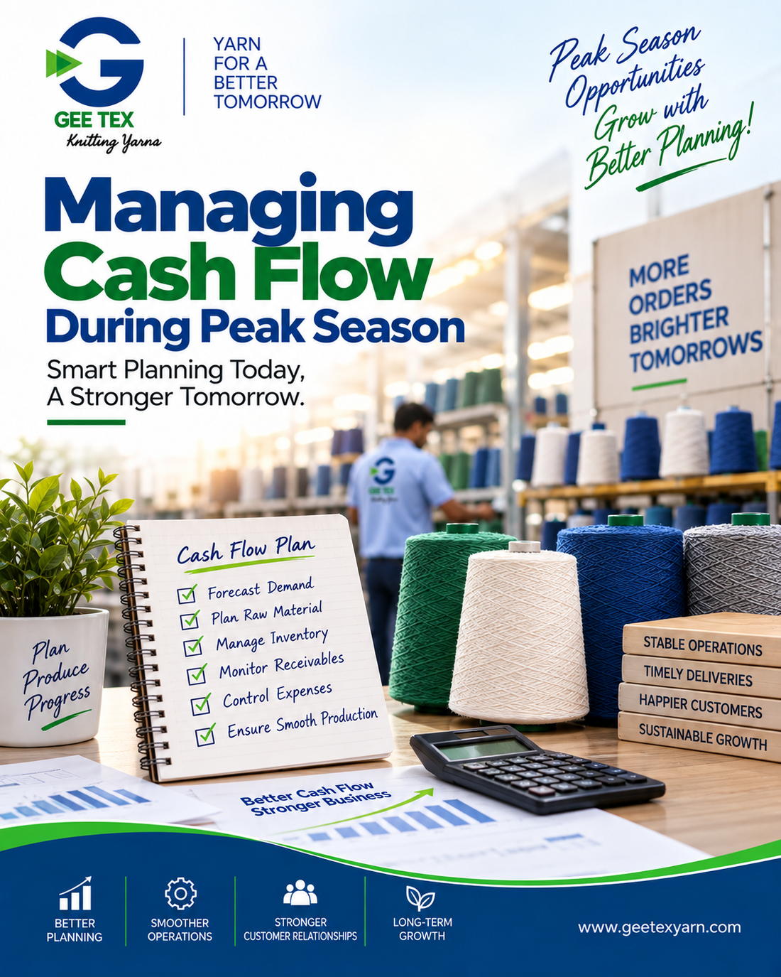 Managing Cash Flow During Peak Season in Knitwear Manufacturing — Gee Tex Knitting Yarns