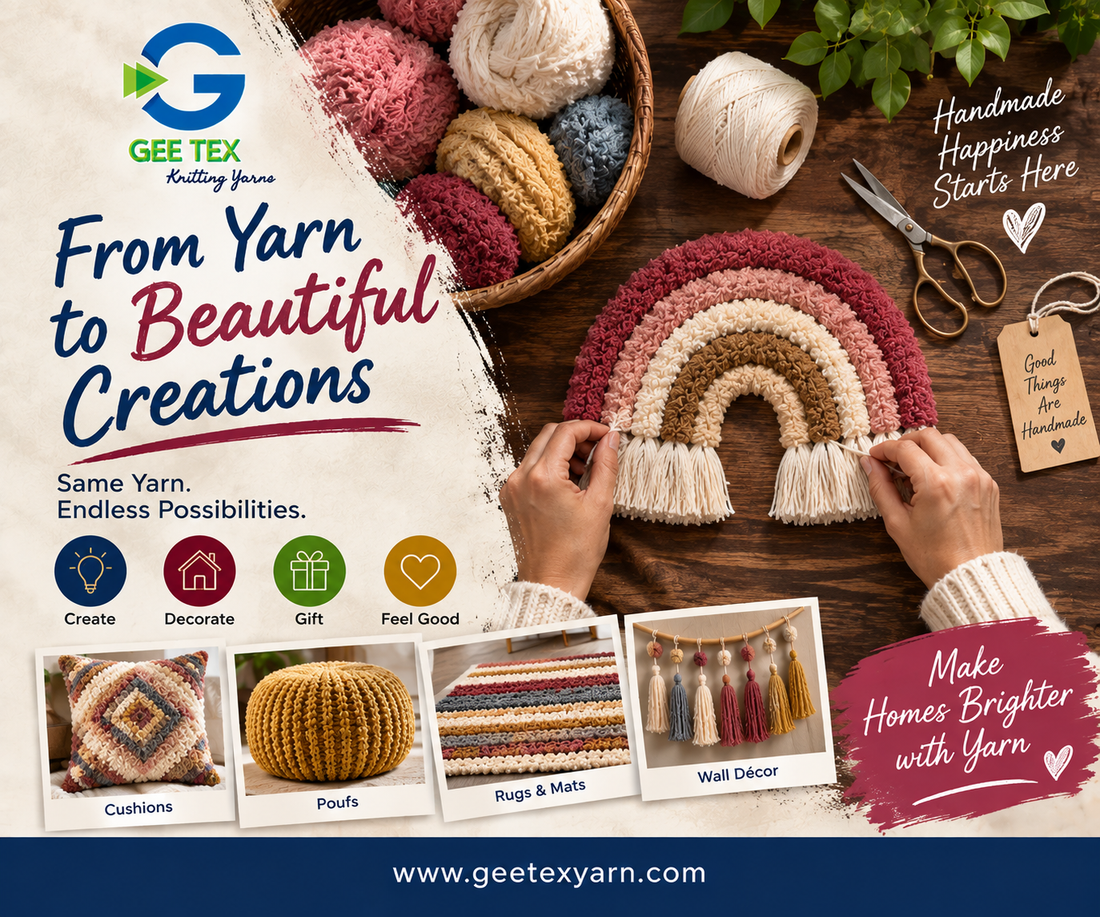 GEETEX decorative yarn wall hanging