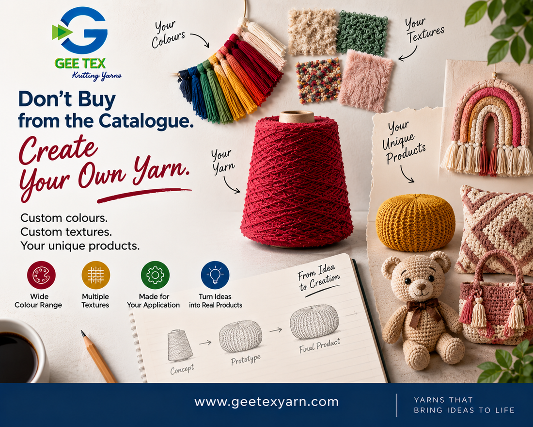 Custom Decorative Yarn for Exclusive Product Lines — Gee Tex Knitting Yarns
